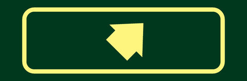 'Angled Arrow Right' Nature Watch Visitor Management Sign