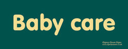 'Baby care' sign