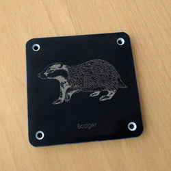 'Badger' rubbing plaque