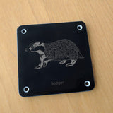 'Badger' rubbing plaque