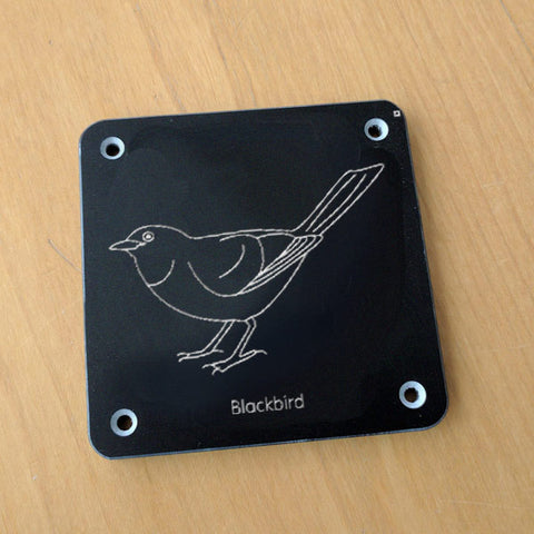 'Blackbird' rubbing plaque