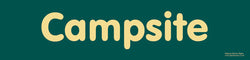 'Campsite' sign