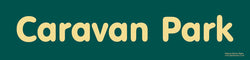 'Caravan park' sign