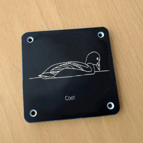 'Coot' rubbing plaque