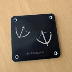 'Duck footprint' rubbing plaque