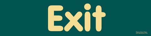 'Exit' sign