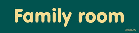 'Family room' sign
