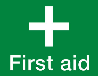 'First Aid' sign
