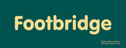 'Footbridge' sign