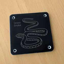 'Grass Snake' rubbing plaque