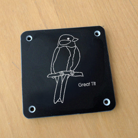 'Great tit' rubbing plaque