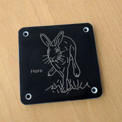'Hare' rubbing plaque