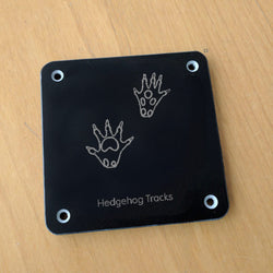 'Hedgehog tracks' rubbing plaque