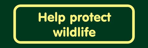 'Help protect wildlife' Nature Watch Visitor Management Sign