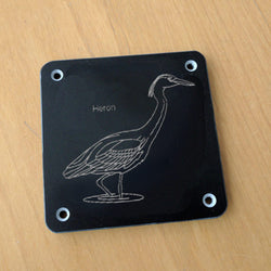 'Heron' rubbing plaque