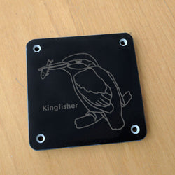 'Kingfisher' rubbing plaque