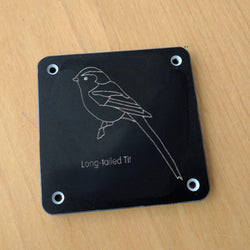 'Long-tailed tit' rubbing plaque