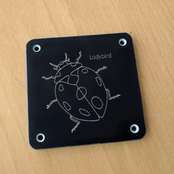 'Ladybird' rubbing plaque