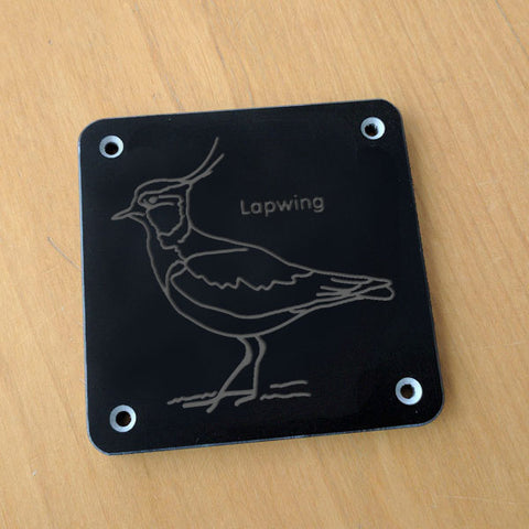 'Lapwing' rubbing plaque