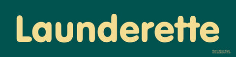 'Launderette' sign