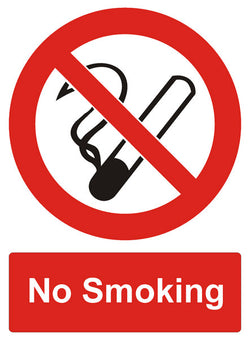 'No smoking' symbol sign with wording