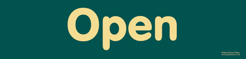 'Open' sign