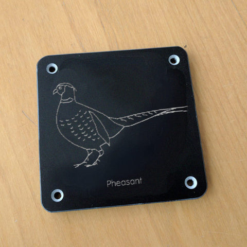'Pheasant' rubbing plaque