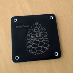 'Pine cone' rubbing plaque