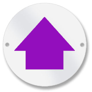 Waymarker Disc - Purple Arrow - Pack of 10