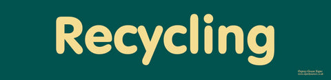 'Recycling' sign