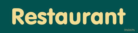 'Restaurant' sign