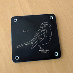 'Robin' rubbing plaque