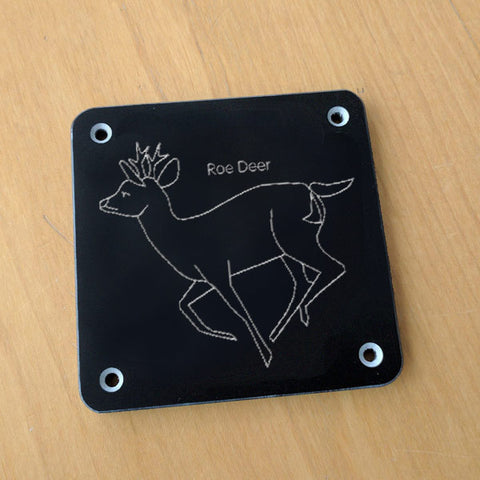 'Roe deer' rubbing plaque