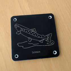 'Salmon' rubbing plaque