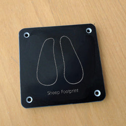 'Sheep footprint' rubbing plaque