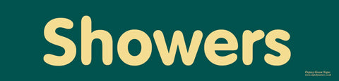 'Showers' sign