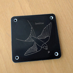 'Swallow' rubbing plaque