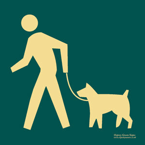 'Dog walking' symbol sign