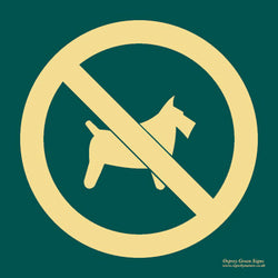 'No dogs' symbol sign