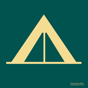 'Tent' symbol sign