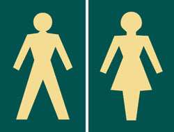 'Toilets' symbol signs