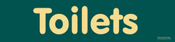 'Toilets' sign