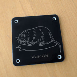 'Water vole' rubbing plaque