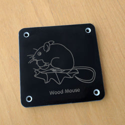 'Wood Mouse' rubbing plaque