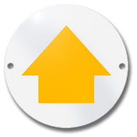 Waymarker Disc - Yellow Arrow - Pack of 10