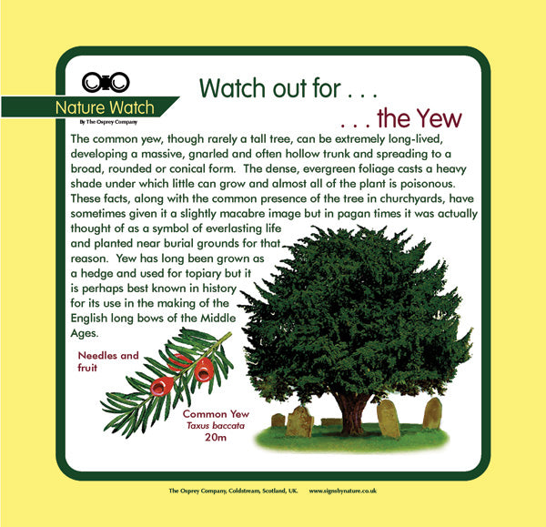 'Yew' Nature Watch Panel – Osprey Signs