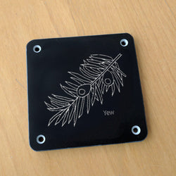 'Yew' rubbing plaque